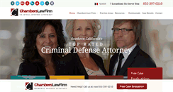 Desktop Screenshot of chamberslawfirmca.com